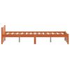 vidaXL Bettrahmen Wachsbraun 205.5 x 95.5 x 51 cm Massives Kiefernholz