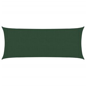 vidaXL Sonnensegel 160 g/m&sup2; Dunkelgr&uuml;n 2x4,5 m HDPE