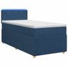 vidaXL Boxspringbett mit Matratze mit Kopfteil Blau 80 x 200 cm Stoff
