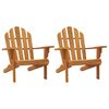 vidaXL Adirondack-Gartenst&uuml;hle 2 Stk. 79x95x92 cm Massivholz Teak