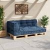 vidaXL Pallet Sofa Kissen 3 pcs Indigo 120 x 80 x 38 cm Stoff
