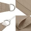 vidaXL Sonnensegel Oxford-Gewebe Dreieckig 3x3x4,24 m Taupe