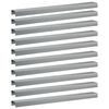 vidaXL Garten-Abdeckprofil 10 stk. 100 x 10 x 5 cm Verzinkter Stahl