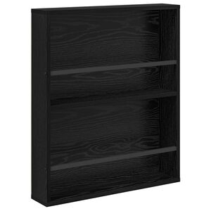 vidaXL Magazinregal Schwarz Eichen-Optik 60 x 12 x 70 cm Holzwerkstoff