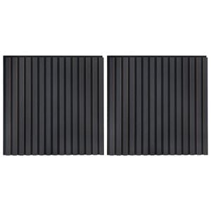 vidaXL Wandpaneele 2 stk. 60,5 x 60 cm Anthrazit