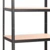 vidaXL Schwerlastregal mit 5 Böden Grau Stahl & Holzwerkstoff