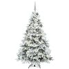 vidaXL K&uuml;nstlicher Weihnachtsbaum mit 300 LEDs Wei&szlig; 180 cm PE und PVC