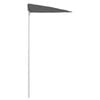vidaXL Halb-Sonnenschirm mit Mast 180x90 cm Anthrazit