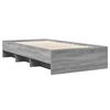 vidaXL Bettgestell Grau Sonoma 90x190 cm Holzwerkstoff