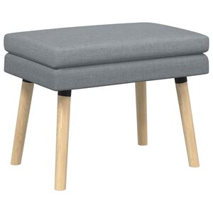 vidaXL Doppellagige Bank Hellgrau 60 x 40 x 46 cm Stoff
