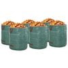vidaXL Gartenmüllsäcke 12 pcs Grün 67 x 67 x 75.5 cm Polypropylen