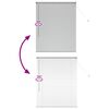 vidaXL Balkenjalousien Silber 130 x 105 cm Aluminium