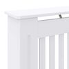 vidaXL Heizkörperabdeckung 2 pcs Weiß 78 x 19 x 81,5 cm Holzwerkstoff