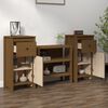 vidaXL Sideboards 2 Stk. Honigbraun 40x35x80 cm Massivholz Kiefer