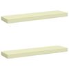 vidaXL 2-teilige Bankkissen VUGHT 2 stk. 100 % Polyester Creme