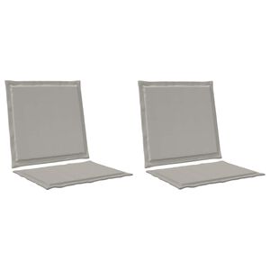 vidaXL Sitz- und R&uuml;ckenkissen Polyester Hellgrau 47 x 45 x 2 cm