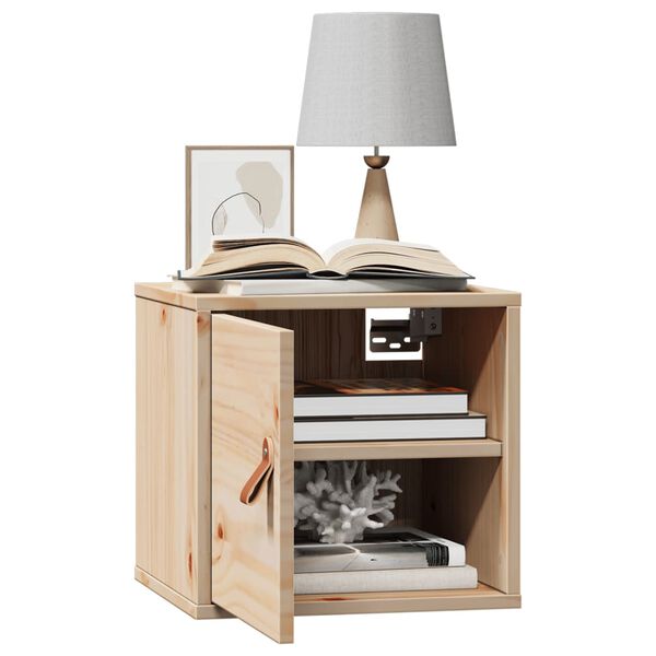 vidaXL Wandschr&auml;nke 2 Stk. 31,5x30x30 cm Massivholz Kiefer