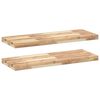 vidaXL Schweberegale 2 Stk. 100x30x4 cm Massivholz Akazie Unbehandelt