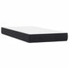 vidaXL Boxspringbett mit Matratze Schwarz 80x220 cm Samt