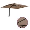vidaXL Garten-Sonnenschirm Taupe 248,5 x 247,5 x 160 cm