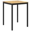 vidaXL Gartenbar-Tisch Wei&szlig; und Schwarz 80 x 80,5 x 105 cm