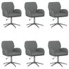 vidaXL B&uuml;rost&uuml;hle 6 stk. Stoff 54 x 58 x 90 cm Dunkelgrau