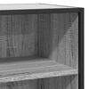 vidaXL Sideboard Grau Sonoma 35,5x35x76 cm Holzwerkstoff und Metall