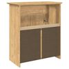 vidaXL Badezimmerschrank BODO Honigbraun 70 x 35 x 80 cm Holzwerkstoff