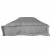 vidaXL Pallet Kissen Set 2 pcs Grau 180 x 40 x 8 cm 100% Polyester