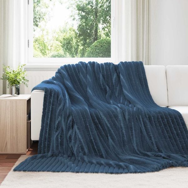 vidaXL Wohndecken 6 pcs Marineblau 270 x 240 cm Fleece