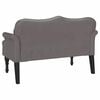 vidaXL Chesterfield Bank mit Kissen Grau 120,5 x 65 x 75 cm Kunstleder