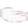 vidaXL Boxspringbett mit Matratze Taupe 120 x 190 cm Stoff