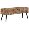 vidaXL Sitzbank 110x35x45 cm Recyceltes Massivholz Teak