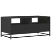 vidaXL Couchtisch Schwarz 100x50x45 cm Holzwerkstoff und Metall