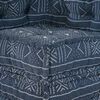 vidaXL Modulares Ecksofa Indigo Druck 70 x 70 x 56 cm Stoff