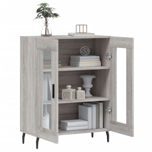 vidaXL Sideboard Grau Sonoma 69,5x34x90 cm Holzwerkstoff