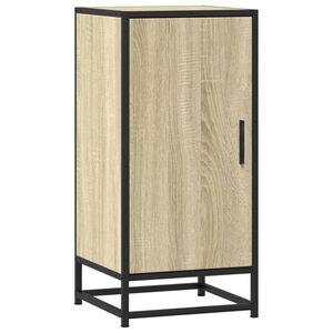 vidaXL Sideboard Sonoma-Eiche 35,5x35x76 cm Holzwerkstoff und Metall