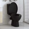vidaXL Toilettensitz mit Absenkautomatik und Quick-Release Schwarz
