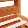 vidaXL Massivholzbett ohne Matratze Wachsbraun 90x190 cm Kiefernholz
