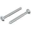 vidaXL Schraube 2 pcs Silber M6 x 60 mm Stahl