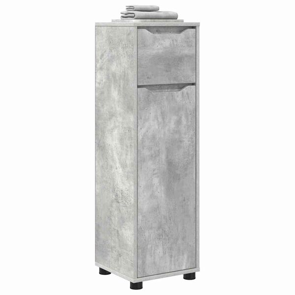 vidaXL Badezimmerschrank Beton Grau 30,5 x 30 x 101 cm Holzwerkstoff