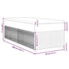 vidaXL Boxspringbett mit Matratze Dunkelbraun 80x200 cm Stoff