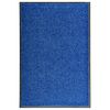 vidaXL Fu&szlig;matte Waschbar Blau 60x90 cm