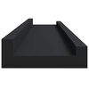 vidaXL Bilderleisten 2 Stk. Schwarz 60x9x3 cm MDF