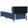 vidaXL Boxspringbett mit Matratze mit Kopfteil Blau 90 x 190 cm Stoff