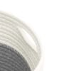 vidaXL Aufbewahrungskörbe 2 Stk. Grau und Weiß Ø24x18 cm Baumwolle