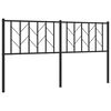 vidaXL Ersatz-Kopfteil Metall Schwarz 160 cm