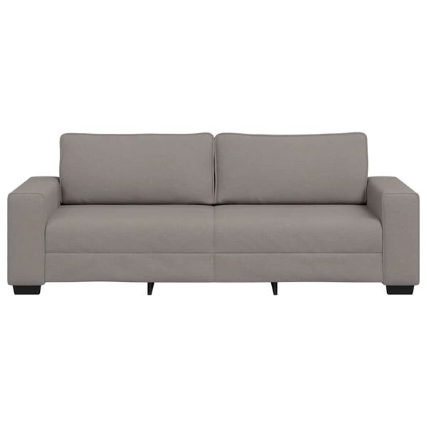 vidaXL 3-Sitzer-Sofa Taupe 180 cm Stoff