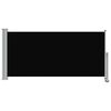 vidaXL Ausziehbare Seitenmarkise 120x300 cm Schwarz