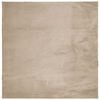 vidaXL Teppich HUARTE Kurzflor Weich und Waschbar Sandfarben 240x240cm
